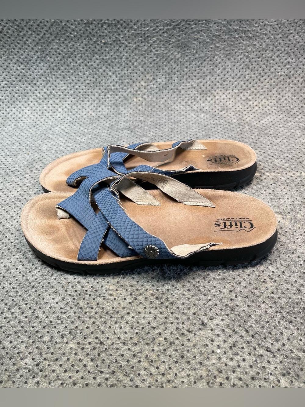 Cliffs by White Mountain Blue Sandals Size 9 Women’s